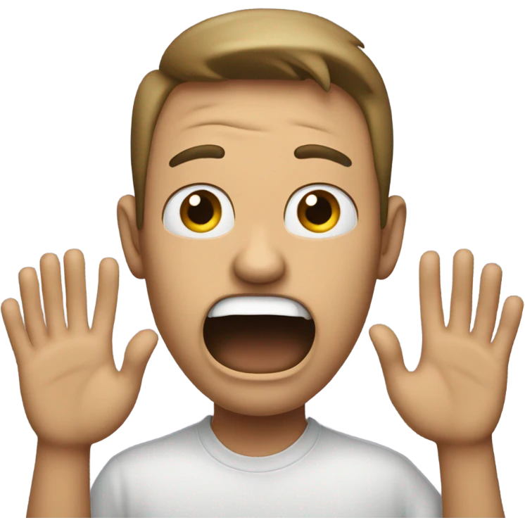 shocked covering face emoji