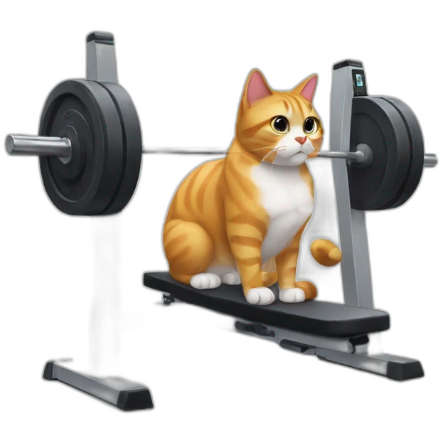 a cat at the gym emoji