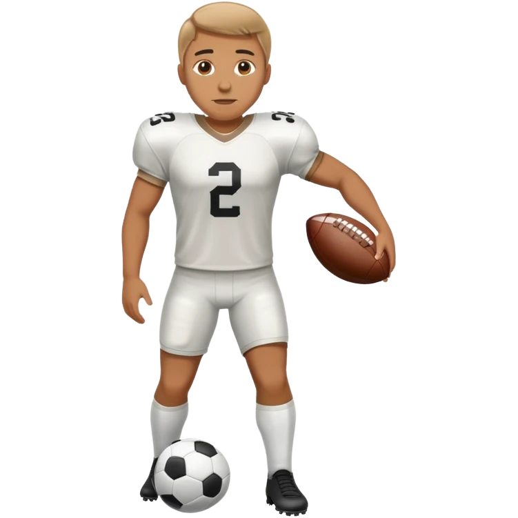 Man playing football emoji