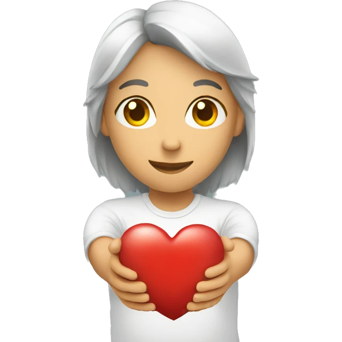holding heart charity emoji