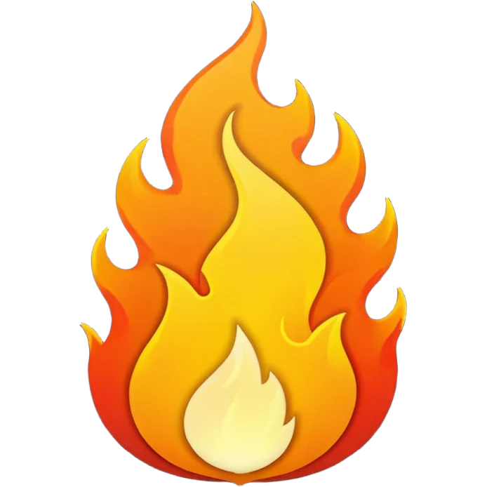 Fire outline  emoji