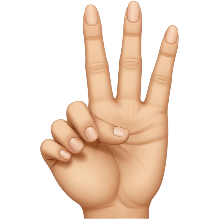 The Arabic hand gesture of “Khod” the middle finger pointing towards me emoji