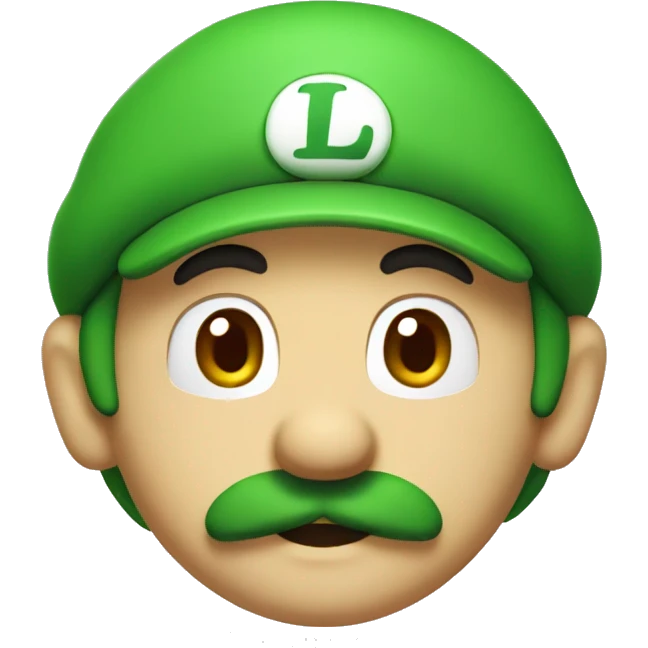 Luigi head  emoji