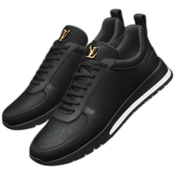 Louis vuitton trainer 2023 noir emoji