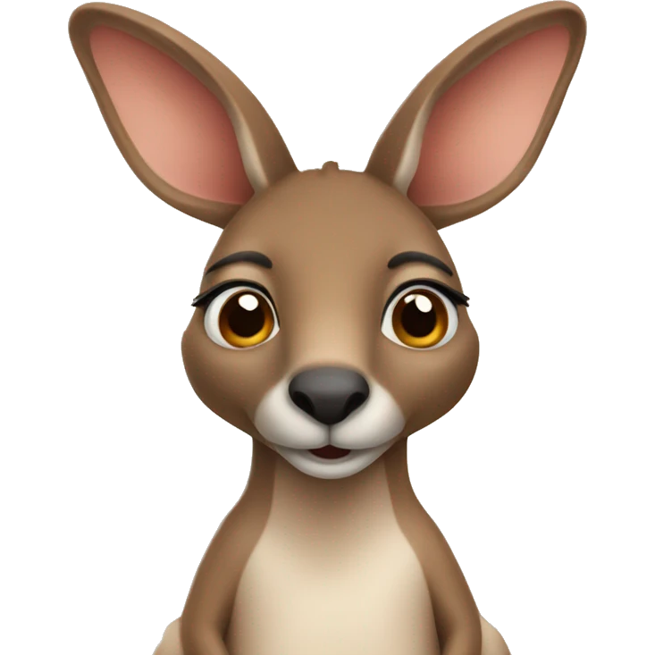 Cute kangaroo  emoji