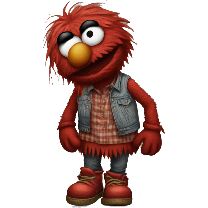 grunge elmo emoji