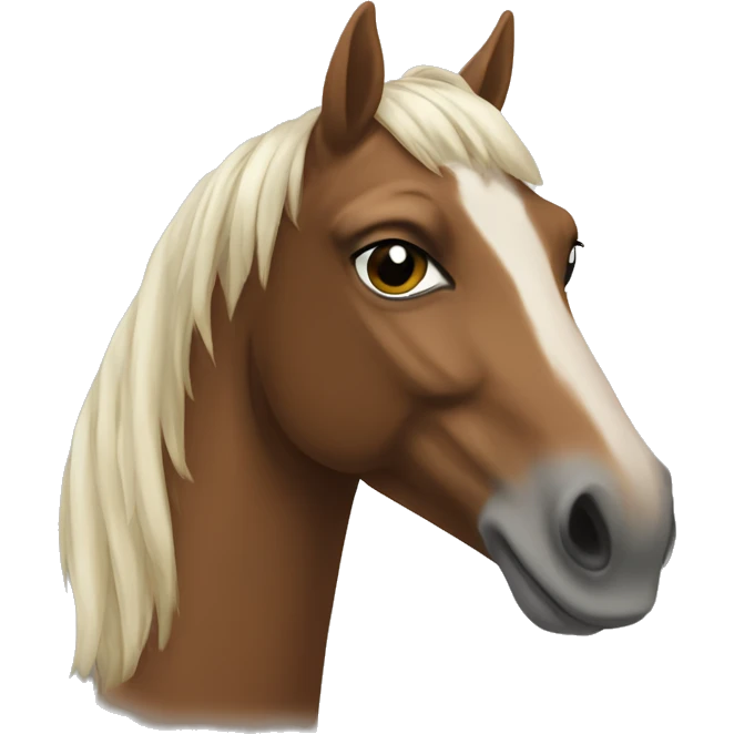 Cheval alezan emoji