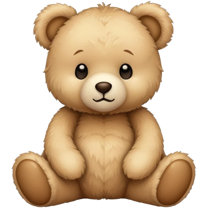 beige teddy bear emoji