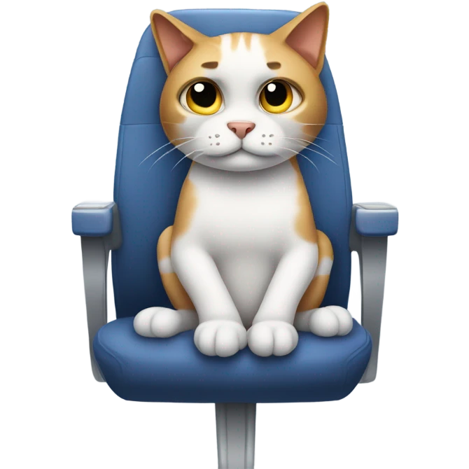 Sad cat on plane emoji