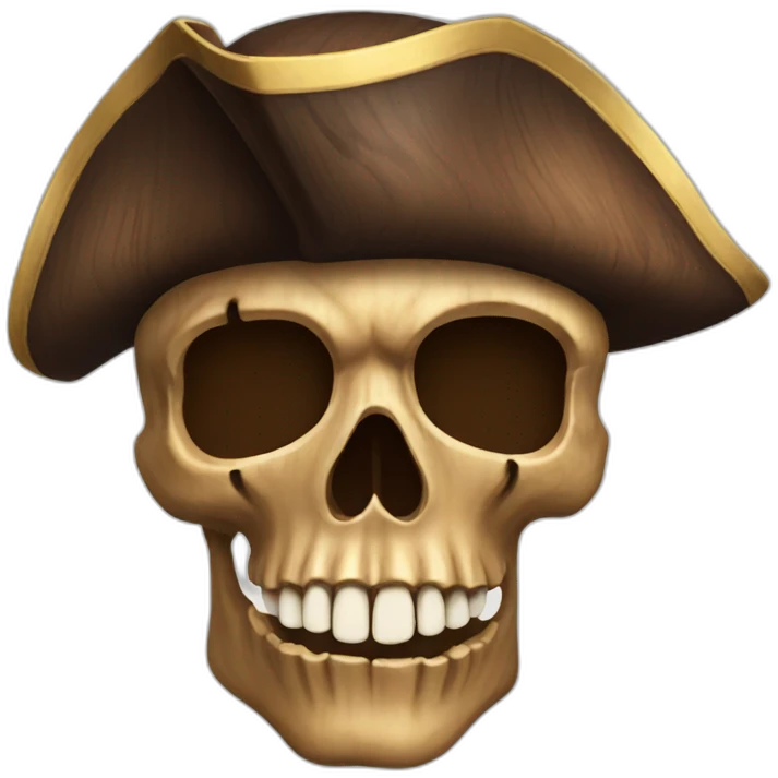 Pirate walnut skull  emoji