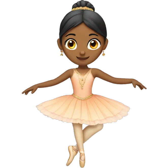 Indian girl ballerina  emoji