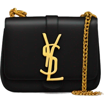 Little black ysl bag emoji