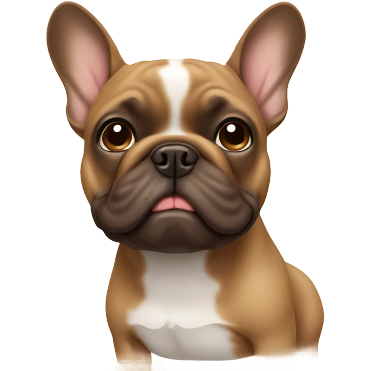 brown French bulldog emoji