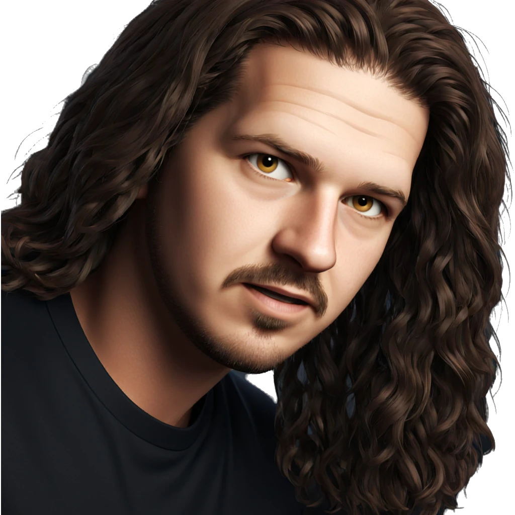 brown haired male portrait emoji