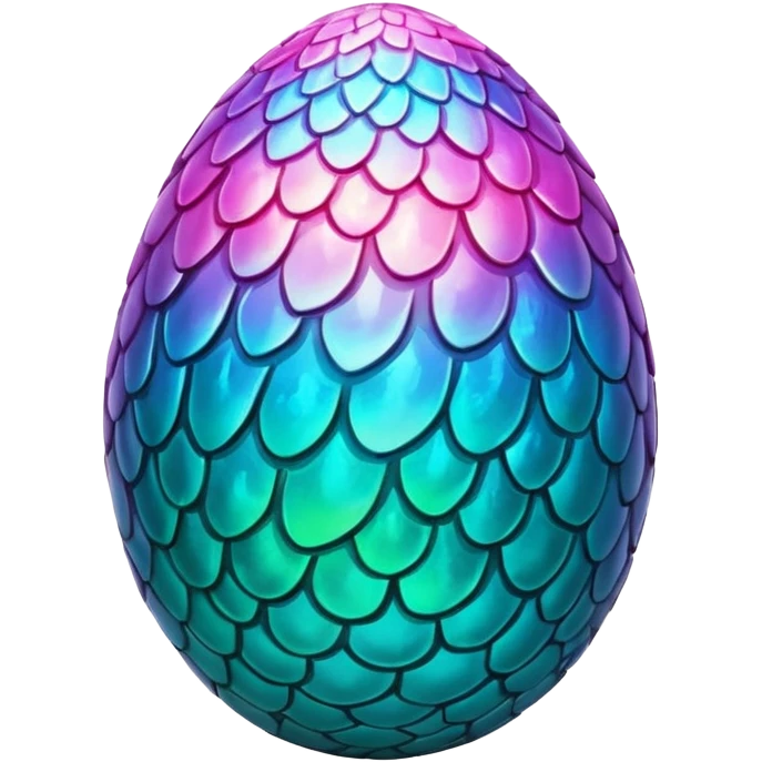 Elemental magical glowing shiny dragon egg emoji