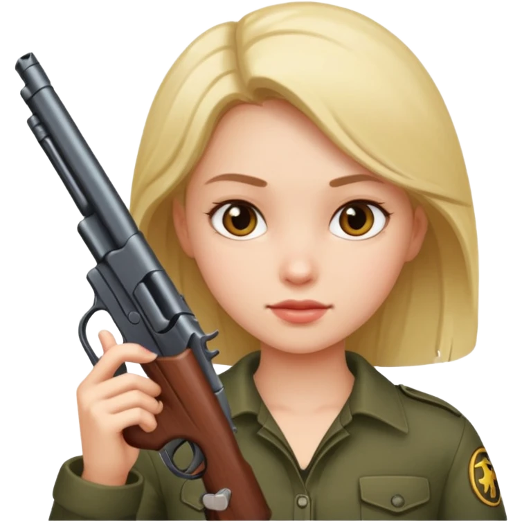 girl with gun emoji