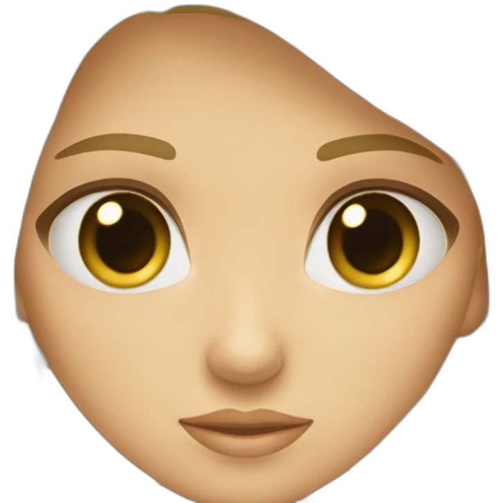 deux filles une fille blonde au yeux vert et fille brune au yeux bleua la peau beige emoji