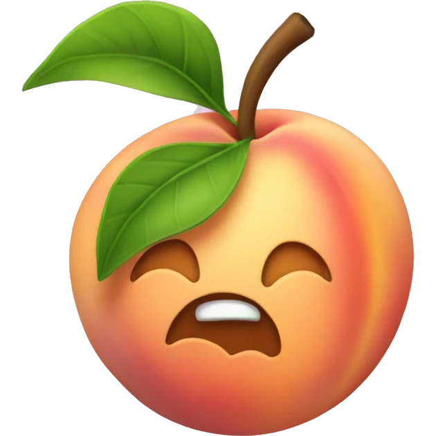 peach with a asterisk in it emoji