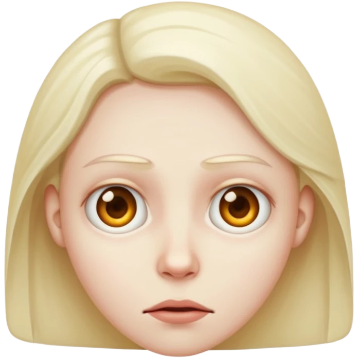 A face staring strangely emoji