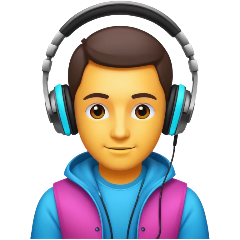 DJ with LED screen emoji