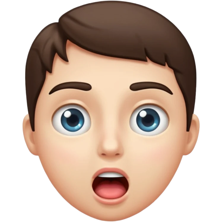 Person with sparkling eyes and open mouth staring in amazement  emoji