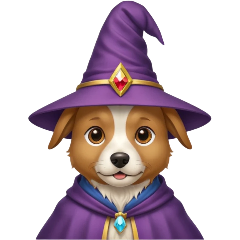 Dog wizard emoji