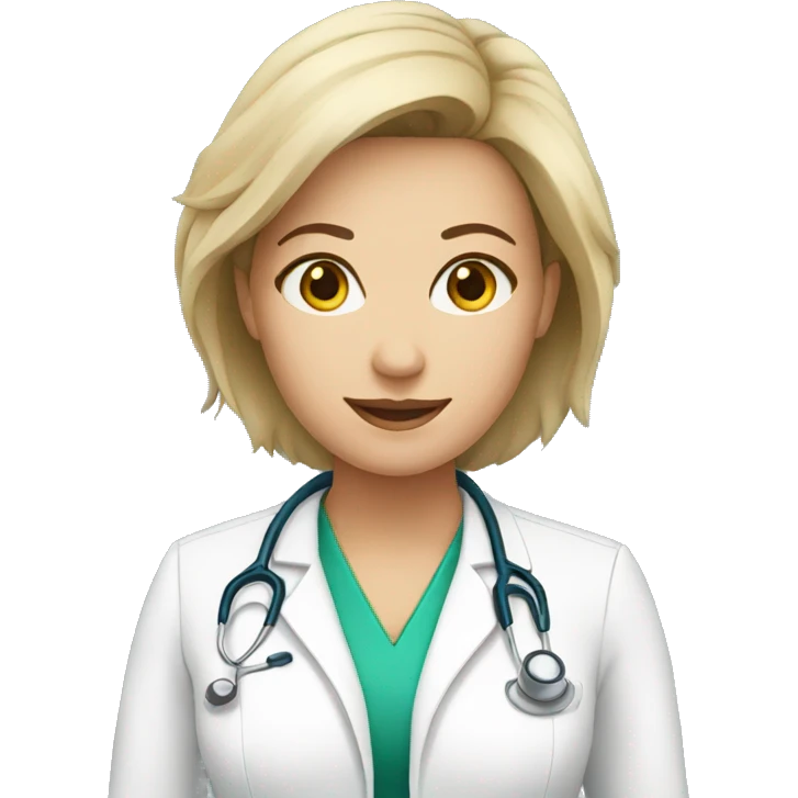 white women doctor emoji