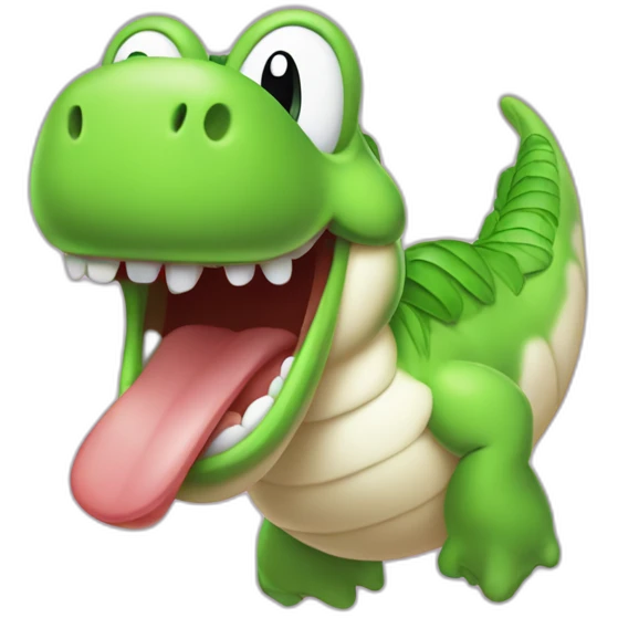 Yoshi and tongue emoji