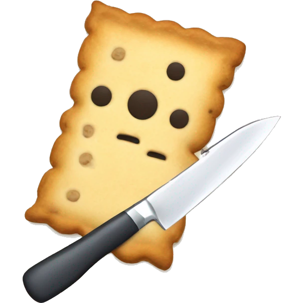 poptart holding a knife emoji