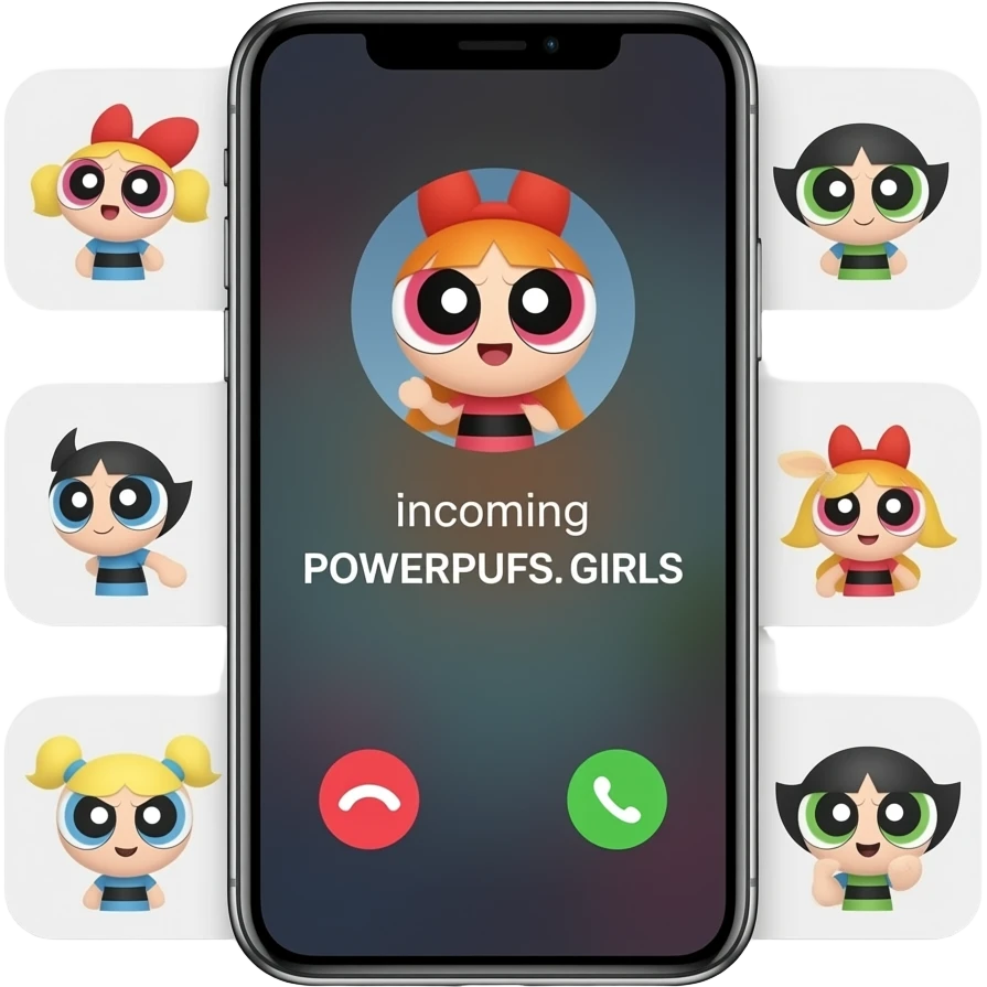 Incoming Call 📞 From The Powerpuff  Girls emoji