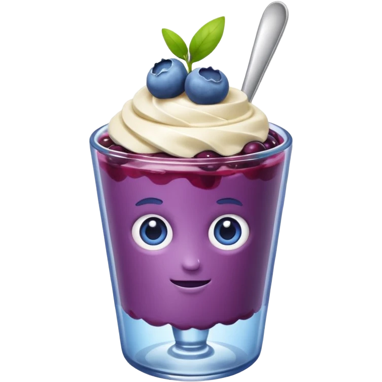 blueberry parfait emoji