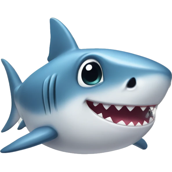 A cute baby shark emoji