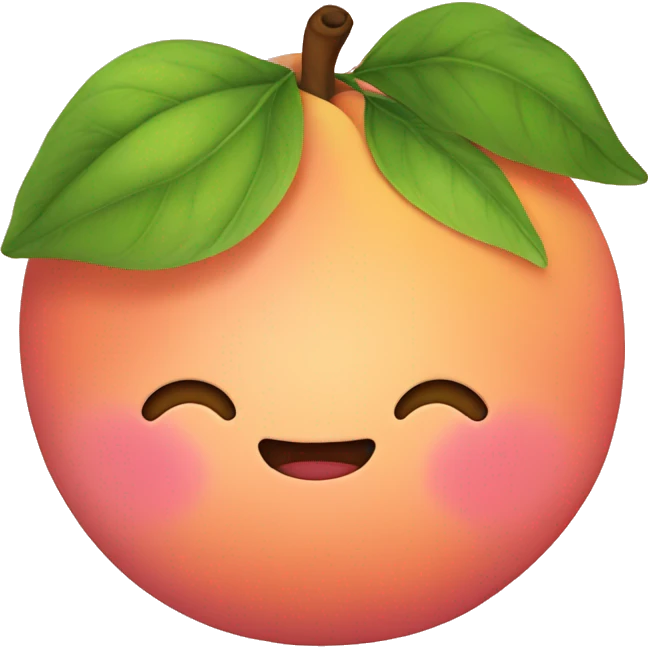 Fat peach  emoji