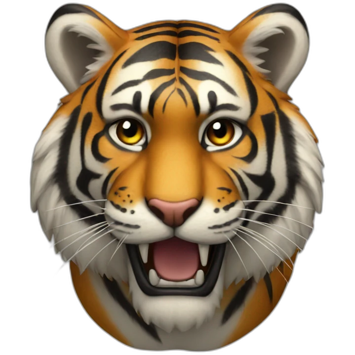real tiger black emoji