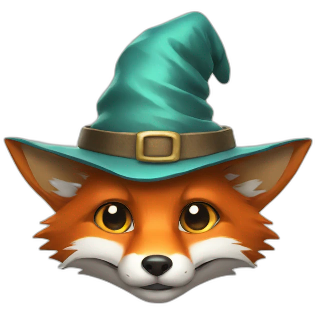 fox with a wizard hat emoji