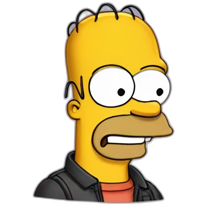 Simpson doigt d'honneur emoji