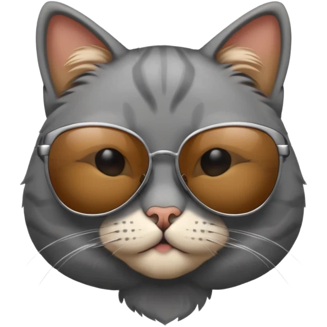 Cat wearing sunglasses emoji