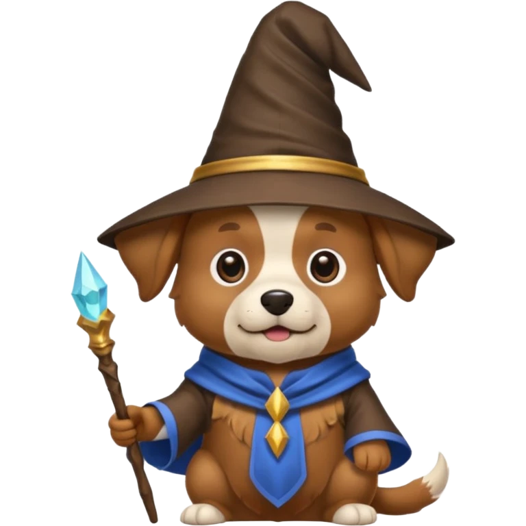 Dog wizard emoji