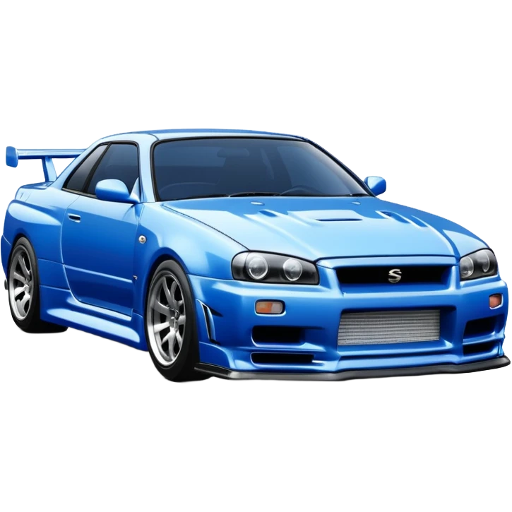 the Nissan Skyline R34 from 2 Fast 2 Furious emoji
