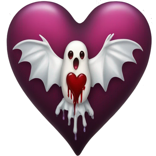 Gothic bleeding heart emoji