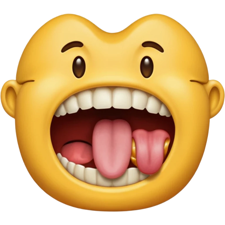 full mouth eating emoji emoji