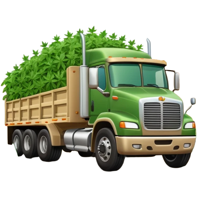 weed destiny semi truck emoji