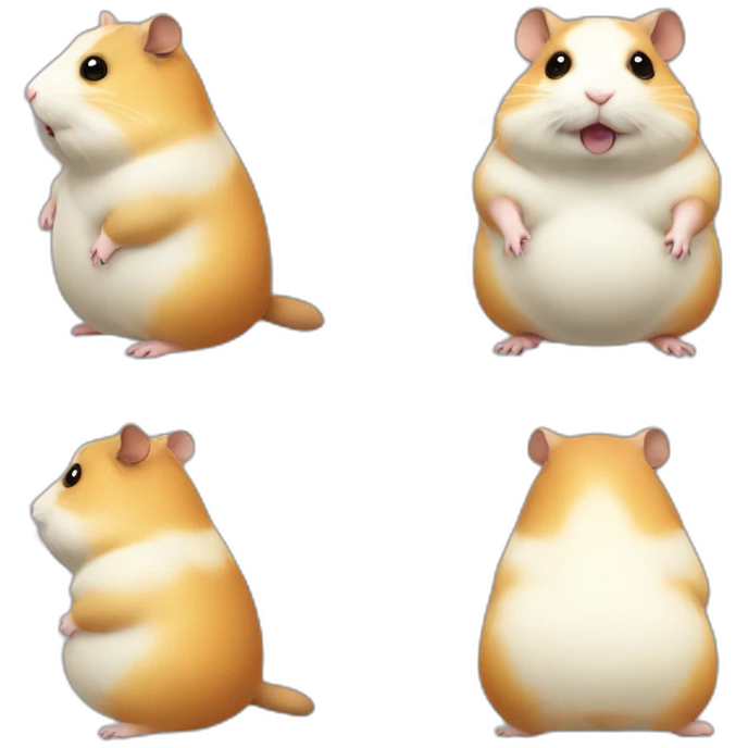 Morbidly obese hamster emoji