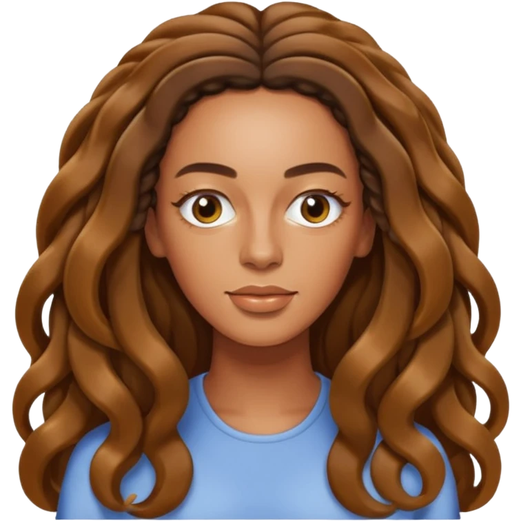 Solange with long hair emoji