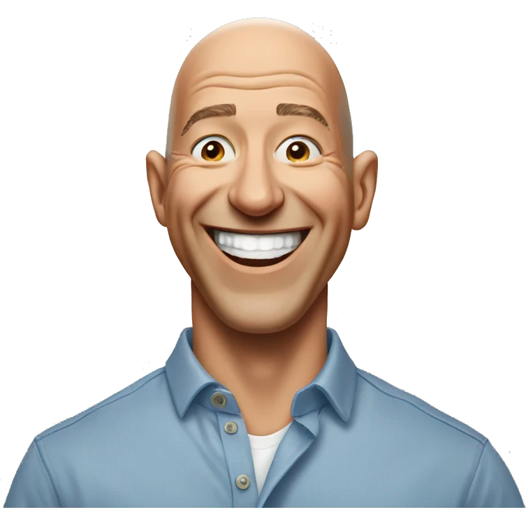 jeff bezos laughing emoji