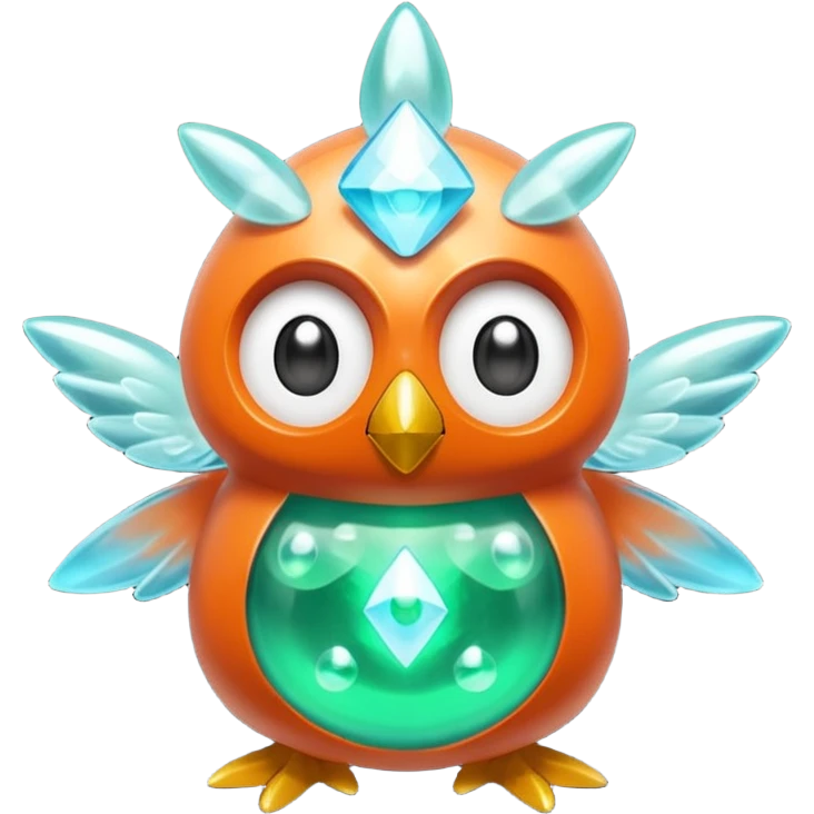 elemental ghostly flammable oily electrical ghastly sparkly Rotom-Budew-Rowlet-Pokémon-Fakémon-hybrid-creature emoji