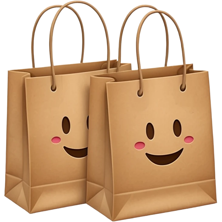 two shopping bags emoji