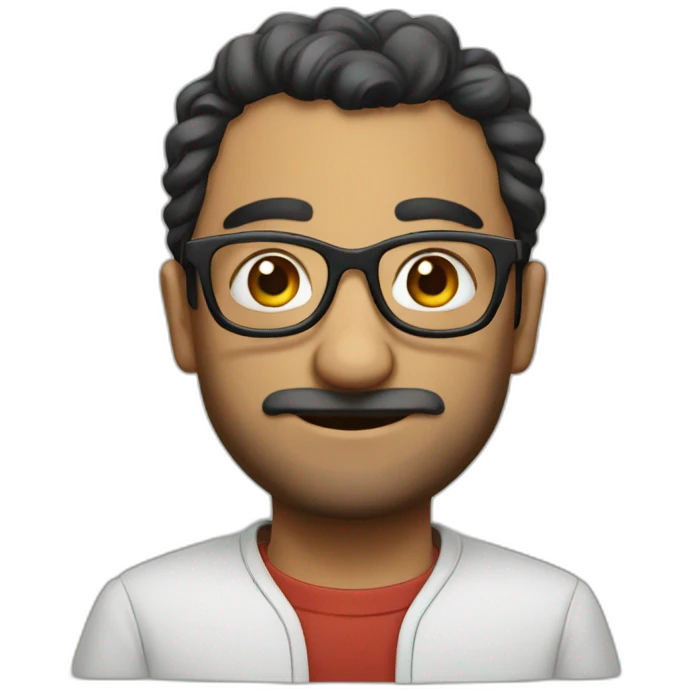 Armenian with glasses emoji