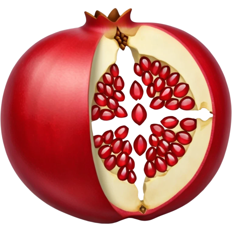 pomegranate with the insides out emoji