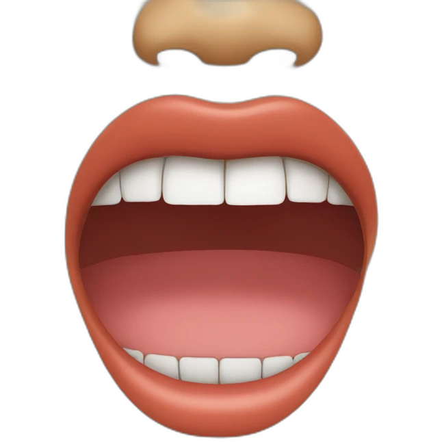 man mouth to female mouth breathinging emoji